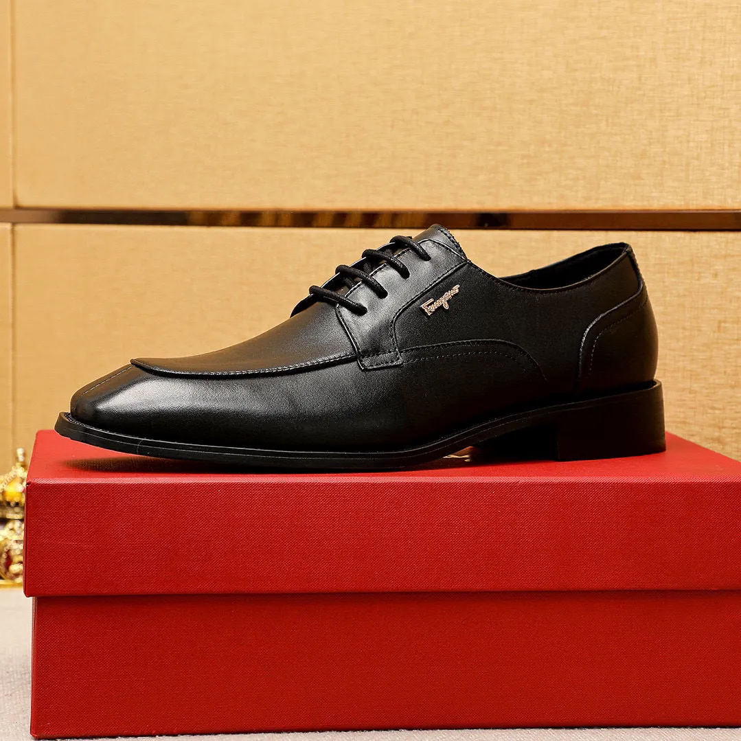 Men's shoes 💰442 💐 Product trademark: Ferragamo "Ferragamo" business leather shoes Regular size: 38-44 (45.46🉑️customized) Product materials: Selected imported first-layer calfskin upper + luxury hardware buckle, imported water-dyed cow leather lining. Strong three-dimensional visual effect, original combination outsole Color: 2⃣️colors available